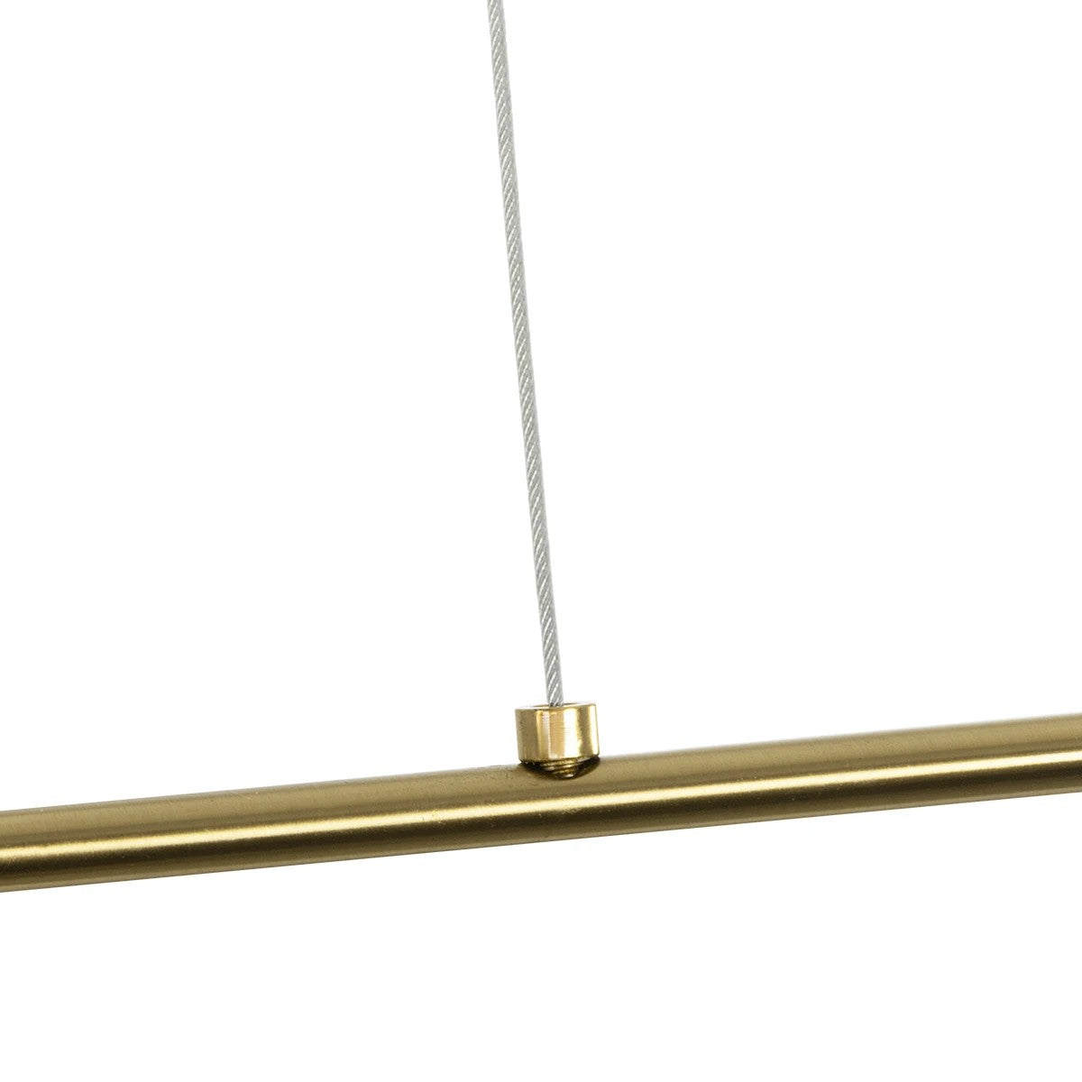 GLOW KLV-101-0177 Κρεμαστό Φωτιστικό Οροφής LED 15W 1500lm 360° AC 220-240V IP20 Ρυθμιζόμενο Λευκό CCT με Χειριστήριο από 2700K έως 6000K Dimmable - Lumileds SMD Chip - Χρυσό Πλατίνα - Μ120 x Π3 x Υ17