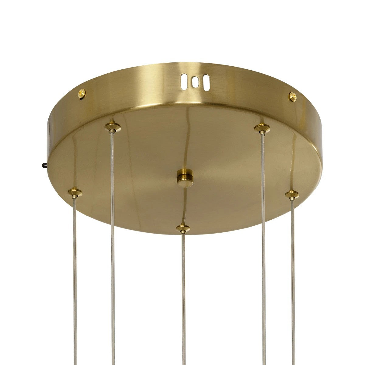 LEXAGON KLV-101-0180 Κρεμαστό Φωτιστικό Οροφής LED 120W 12000lm 200° AC 220-240V IP20 Ρυθμιζόμενο Λευκό CCT με Χειριστήριο από 2700K έως 6000K Dimmable - Lumileds SMD Chip - Χρυσό Πλατίνα - Μ110 x Π90 x Υ110