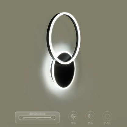 VENOM KLV-101-0181-V2 Φωτιστικό Τοίχου / Απλίκα LED 45W 4500lm 360° AC 220-240V IP20 Ρυθμιζόμενο Λευκό CCT με Χειριστήριο από 2700K έως 6000K Dimmable - Lumileds SMD Chip - Μαύρο Ματ - Μ60 x Π40 x Υ7.5