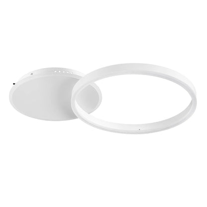 VENOM KLV-101-0182 Φωτιστικό Οροφής LED 45W 4500lm 360° AC 220-240V IP20 Ρυθμιζόμενο Λευκό CCT με Χειριστήριο από 2700K έως 6000K Dimmable - Lumileds SMD Chip - Λευκό Ματ - Μ60 x Π40 x Υ7.5