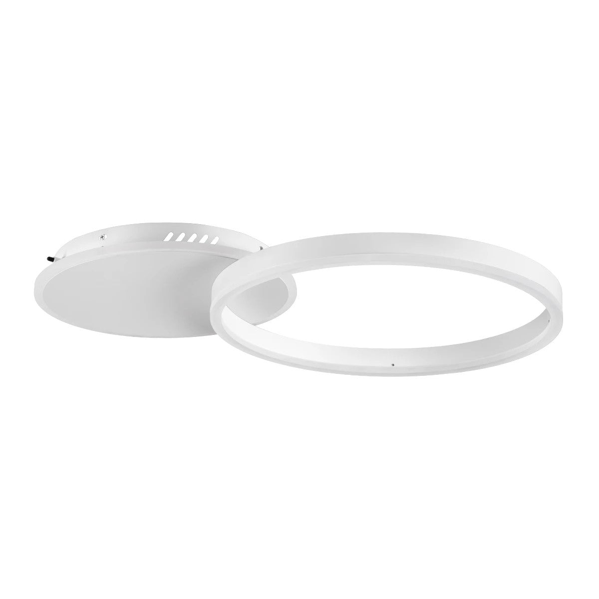 VENOM KLV-101-0182 Φωτιστικό Οροφής LED 45W 4500lm 360° AC 220-240V IP20 Ρυθμιζόμενο Λευκό CCT με Χειριστήριο από 2700K έως 6000K Dimmable - Lumileds SMD Chip - Λευκό Ματ - Μ60 x Π40 x Υ7.5