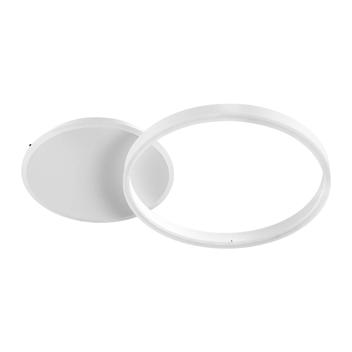 VENOM KLV-101-0182 Φωτιστικό Οροφής LED 45W 4500lm 360° AC 220-240V IP20 Ρυθμιζόμενο Λευκό CCT με Χειριστήριο από 2700K έως 6000K Dimmable - Lumileds SMD Chip - Λευκό Ματ - Μ60 x Π40 x Υ7.5