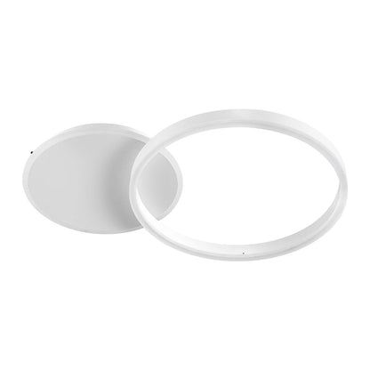 VENOM KLV-101-0182 Φωτιστικό Οροφής LED 45W 4500lm 360° AC 220-240V IP20 Ρυθμιζόμενο Λευκό CCT με Χειριστήριο από 2700K έως 6000K Dimmable - Lumileds SMD Chip - Λευκό Ματ - Μ60 x Π40 x Υ7.5