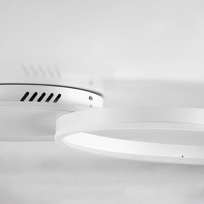 VENOM KLV-101-0182 Φωτιστικό Οροφής LED 45W 4500lm 360° AC 220-240V IP20 Ρυθμιζόμενο Λευκό CCT με Χειριστήριο από 2700K έως 6000K Dimmable - Lumileds SMD Chip - Λευκό Ματ - Μ60 x Π40 x Υ7.5