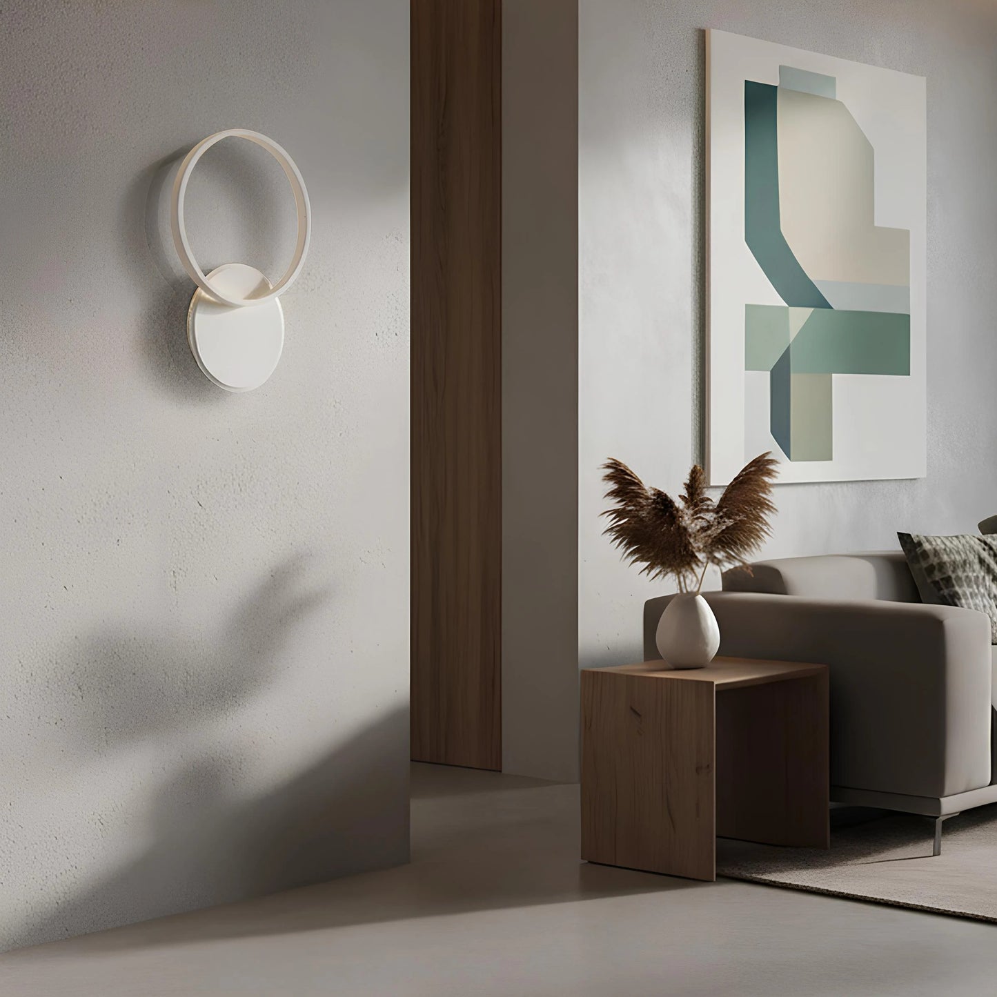 VENOM KLV-101-0182-V2 Wall / LED Sconce 45W 4500lm 360° AC 220-240V IP20 Adjustable White CCT with Remote Control from 2700K to 6000K Dimmable - Lumileds SMD Chip - Matte White - L60 x W40 x H7.5