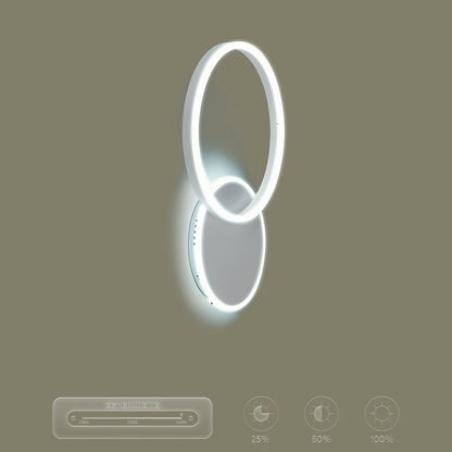 VENOM KLV-101-0182-V2 Wall / LED Sconce 45W 4500lm 360° AC 220-240V IP20 Adjustable White CCT with Remote Control from 2700K to 6000K Dimmable - Lumileds SMD Chip - Matte White - L60 x W40 x H7.5