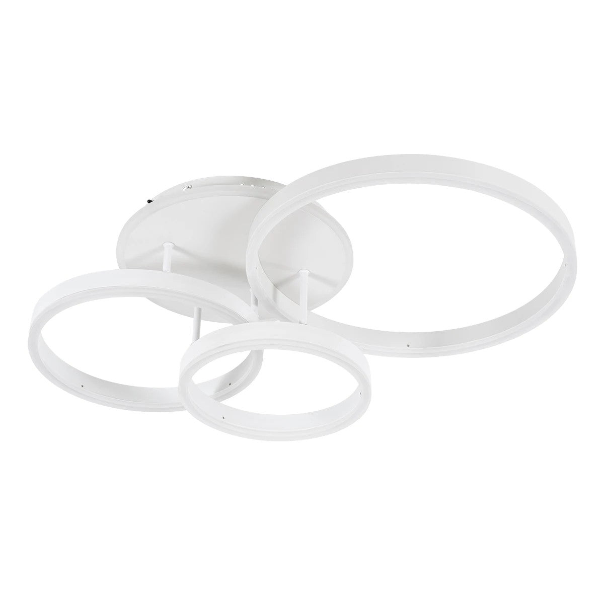 VENOM KLV-101-0185 Φωτιστικό Οροφής LED 100W 10000lm 360° AC 220-240V IP20 Ρυθμιζόμενο Λευκό CCT με Χειριστήριο από 2700K έως 6000K Dimmable - Lumileds SMD Chip - Λευκό Ματ - Μ70 x Π40 x Υ16