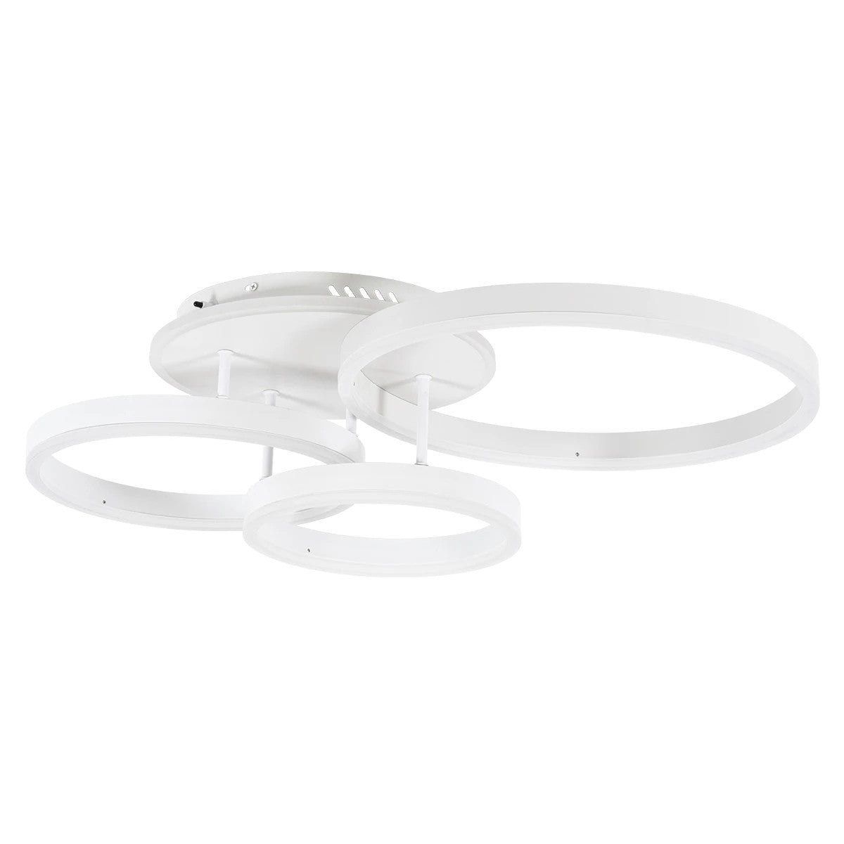 VENOM KLV-101-0185 Φωτιστικό Οροφής LED 100W 10000lm 360° AC 220-240V IP20 Ρυθμιζόμενο Λευκό CCT με Χειριστήριο από 2700K έως 6000K Dimmable - Lumileds SMD Chip - Λευκό Ματ - Μ70 x Π40 x Υ16