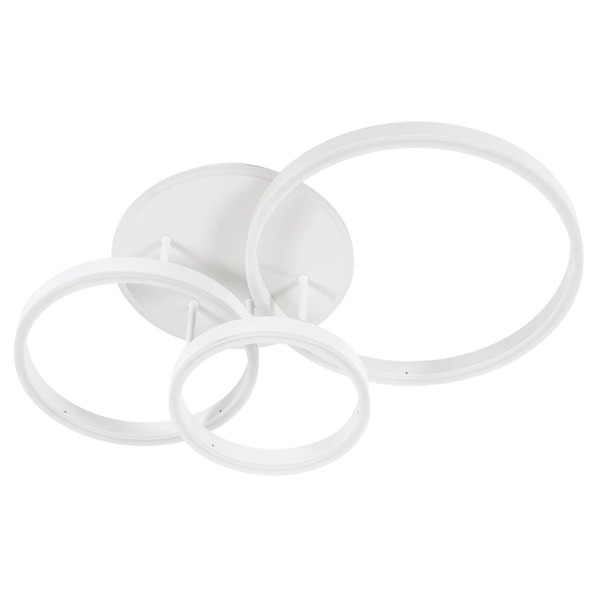 VENOM KLV-101-0185 Φωτιστικό Οροφής LED 100W 10000lm 360° AC 220-240V IP20 Ρυθμιζόμενο Λευκό CCT με Χειριστήριο από 2700K έως 6000K Dimmable - Lumileds SMD Chip - Λευκό Ματ - Μ70 x Π40 x Υ16