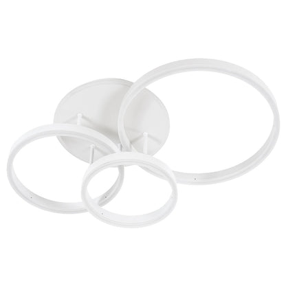 VENOM KLV-101-0185 Φωτιστικό Οροφής LED 100W 10000lm 360° AC 220-240V IP20 Ρυθμιζόμενο Λευκό CCT με Χειριστήριο από 2700K έως 6000K Dimmable - Lumileds SMD Chip - Λευκό Ματ - Μ70 x Π40 x Υ16