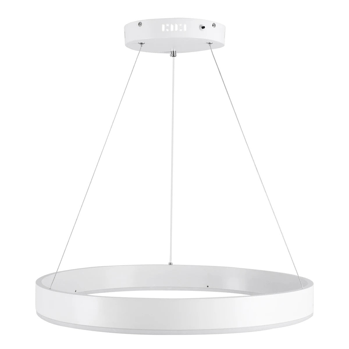 VENOM KLV-101-0188 Κρεμαστό Φωτιστικό Οροφής LED 45W 4500lm 120° AC 220-240V IP20 Ρυθμιζόμενο Λευκό CCT με Χειριστήριο από 2700K έως 6000K Dimmable - Lumileds SMD Chip - Λευκό Ματ - Μ60 x Π60 x Υ6.5