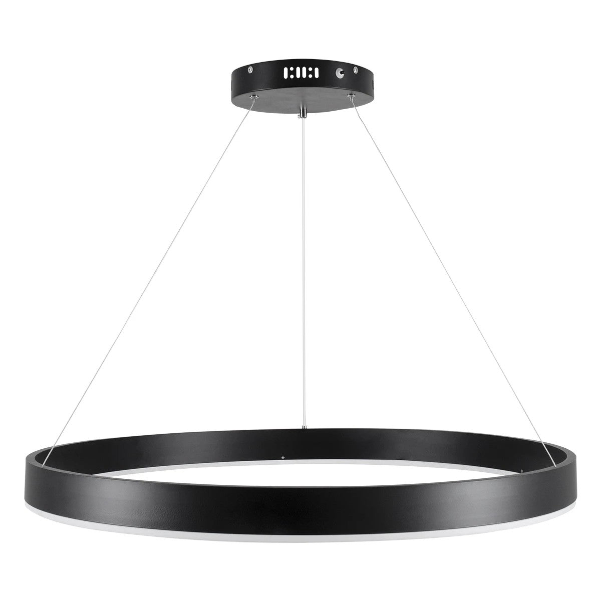 VENOM KLV-101-0190 Κρεμαστό Φωτιστικό Οροφής LED 67W 6700lm 120° AC 220-240V IP20 Ρυθμιζόμενο Λευκό CCT με Χειριστήριο από 2700K έως 6000K Dimmable - Lumileds SMD Chip - Μαύρο Ματ - Μ80 x Π80 x Υ6.5