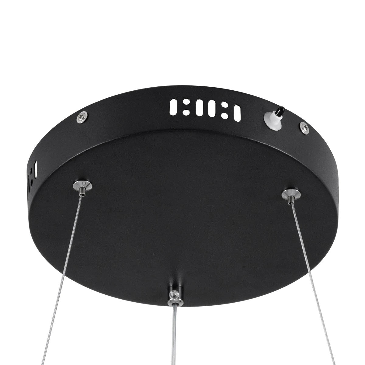 VENOM KLV-101-0190 Κρεμαστό Φωτιστικό Οροφής LED 67W 6700lm 120° AC 220-240V IP20 Ρυθμιζόμενο Λευκό CCT με Χειριστήριο από 2700K έως 6000K Dimmable - Lumileds SMD Chip - Μαύρο Ματ - Μ80 x Π80 x Υ6.5