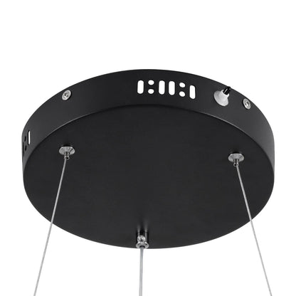 VENOM KLV-101-0190 Κρεμαστό Φωτιστικό Οροφής LED 67W 6700lm 120° AC 220-240V IP20 Ρυθμιζόμενο Λευκό CCT με Χειριστήριο από 2700K έως 6000K Dimmable - Lumileds SMD Chip - Μαύρο Ματ - Μ80 x Π80 x Υ6.5