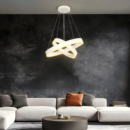 VENOM KLV-101-0197-V2 Κρεμαστό Φωτιστικό Οροφής LED 75W 7500lm 120° AC 220-240V IP20 Ρυθμιζόμενο Λευκό CCT με Χειριστήριο από 2700K έως 6000K Dimmable - Lumileds SMD Chip - Λευκό Ματ - Μ60 x Π60 x Υ40
