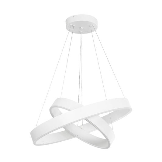 VENOM KLV-101-0197-V2 Κρεμαστό Φωτιστικό Οροφής LED 75W 7500lm 120° AC 220-240V IP20 Ρυθμιζόμενο Λευκό CCT με Χειριστήριο από 2700K έως 6000K Dimmable - Lumileds SMD Chip - Λευκό Ματ - Μ60 x Π60 x Υ40