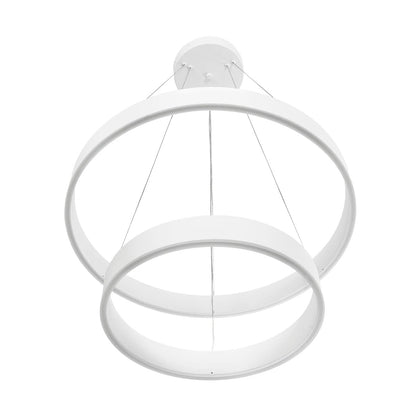 VENOM KLV-101-0197-V2 Κρεμαστό Φωτιστικό Οροφής LED 75W 7500lm 120° AC 220-240V IP20 Ρυθμιζόμενο Λευκό CCT με Χειριστήριο από 2700K έως 6000K Dimmable - Lumileds SMD Chip - Λευκό Ματ - Μ60 x Π60 x Υ40