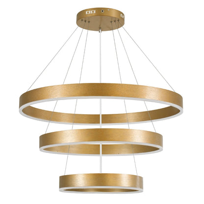 VENOM KLV-101-0201-V2 Κρεμαστό Φωτιστικό Οροφής LED 120W 12000lm 120° AC 220-240V IP20 Ρυθμιζόμενο Λευκό CCT με Χειριστήριο από 2700K έως 6000K Dimmable - Lumileds SMD Chip - Χρυσό Πλατίνα - Μ80 x Π80 x Υ80