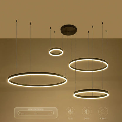 VENOM KLV-101-0202 Κρεμαστό Φωτιστικό Οροφής LED 150W 15000lm 120° AC 220-240V IP20 Ρυθμιζόμενο Λευκό CCT με Χειριστήριο από 2700K έως 6000K Dimmable - Lumileds SMD Chip - Μαύρο Ματ - Μ150 x Π90 x Υ60