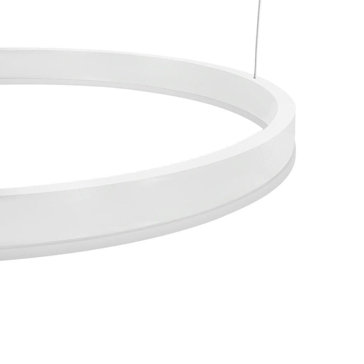 VENOM KLV-101-0203 Κρεμαστό Φωτιστικό Οροφής LED 150W 15000lm 120° AC 220-240V IP20 Ρυθμιζόμενο Λευκό CCT με Χειριστήριο από 2700K έως 6000K Dimmable - Lumileds SMD Chip - Λευκό Ματ - Μ150 x Π90 x Υ60