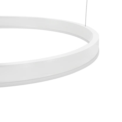 VENOM KLV-101-0203 Κρεμαστό Φωτιστικό Οροφής LED 150W 15000lm 120° AC 220-240V IP20 Ρυθμιζόμενο Λευκό CCT με Χειριστήριο από 2700K έως 6000K Dimmable - Lumileds SMD Chip - Λευκό Ματ - Μ150 x Π90 x Υ60