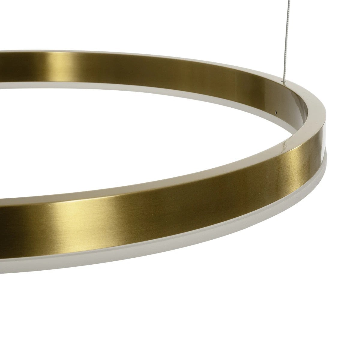 kelvo® VENOM KLV-101-0204 Κρεμαστό Φωτιστικό Οροφής LED 150W 15000lm 120° AC 220-240V IP20 Ρυθμιζόμενο Λευκό CCT με Χειριστήριο από 2700K έως 6000K Dimmable - Lumileds SMD Chip - Χρυσό Πλατίνα - Μ150 x Π90 x Υ60