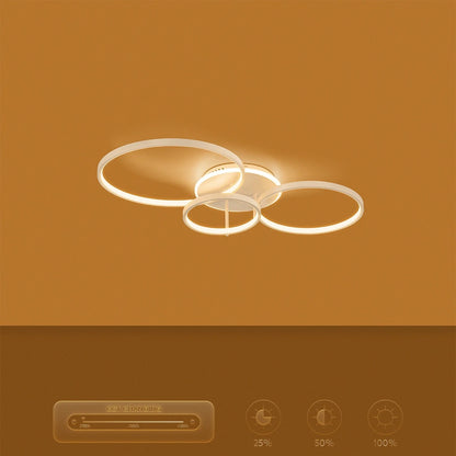 NEMESIS KLV-101-0206 Φωτιστικό Οροφής LED 98W 9800lm 360° AC 220-240V IP20 Ρυθμιζόμενο Λευκό CCT με Χειριστήριο από 2700K έως 6000K Dimmable - Lumileds SMD Chip - Λευκό Ματ - Μ89 x Π60 x Υ19