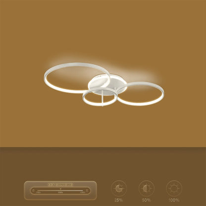 NEMESIS KLV-101-0206 Φωτιστικό Οροφής LED 98W 9800lm 360° AC 220-240V IP20 Ρυθμιζόμενο Λευκό CCT με Χειριστήριο από 2700K έως 6000K Dimmable - Lumileds SMD Chip - Λευκό Ματ - Μ89 x Π60 x Υ19