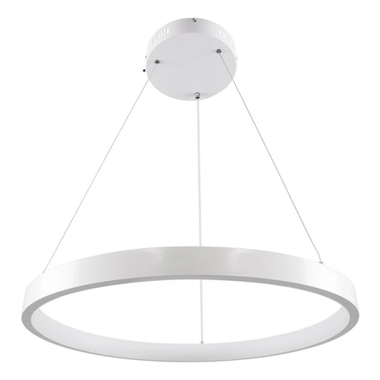 NEMESIS KLV-101-0209 Κρεμαστό Φωτιστικό Οροφής LED 45W 4500lm 180° AC 220-240V IP20 Ρυθμιζόμενο Λευκό CCT με Χειριστήριο από 2700K έως 6000K Dimmable - Lumileds SMD Chip - Λευκό Ματ - Μ60 x Π60 x Υ4