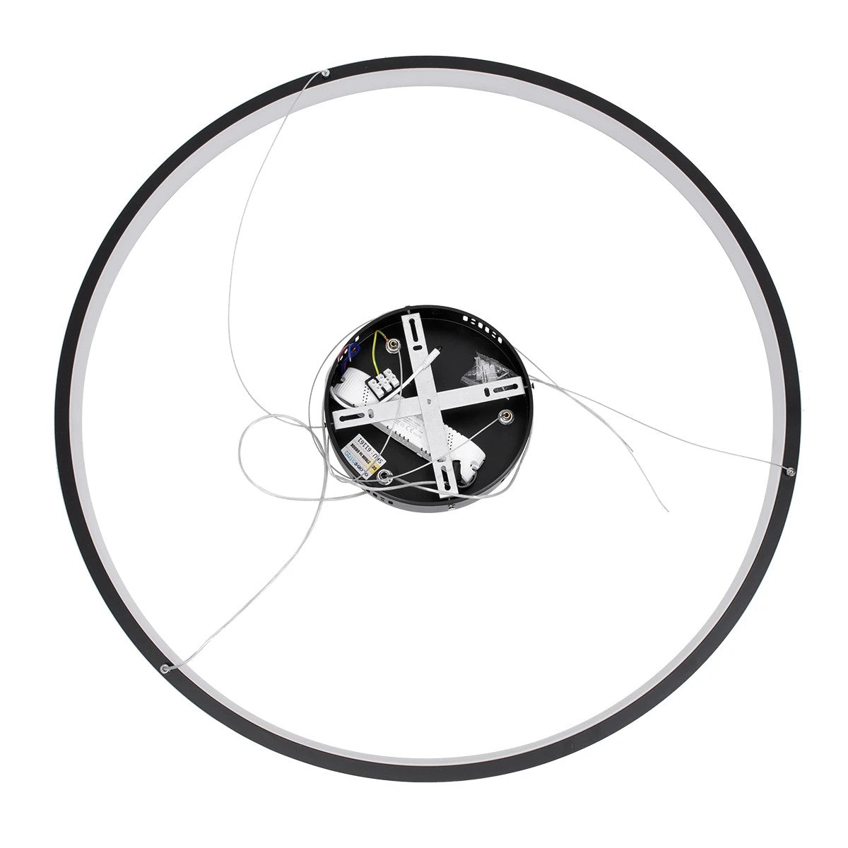 NEMESIS KLV-101-0211 Κρεμαστό Φωτιστικό Οροφής LED 67W 6700lm 180° AC 220-240V IP20 Ρυθμιζόμενο Λευκό CCT με Χειριστήριο από 2700K έως 6000K Dimmable - Lumileds SMD Chip - Μαύρο Ματ - Μ80 x Π80 x Υ4