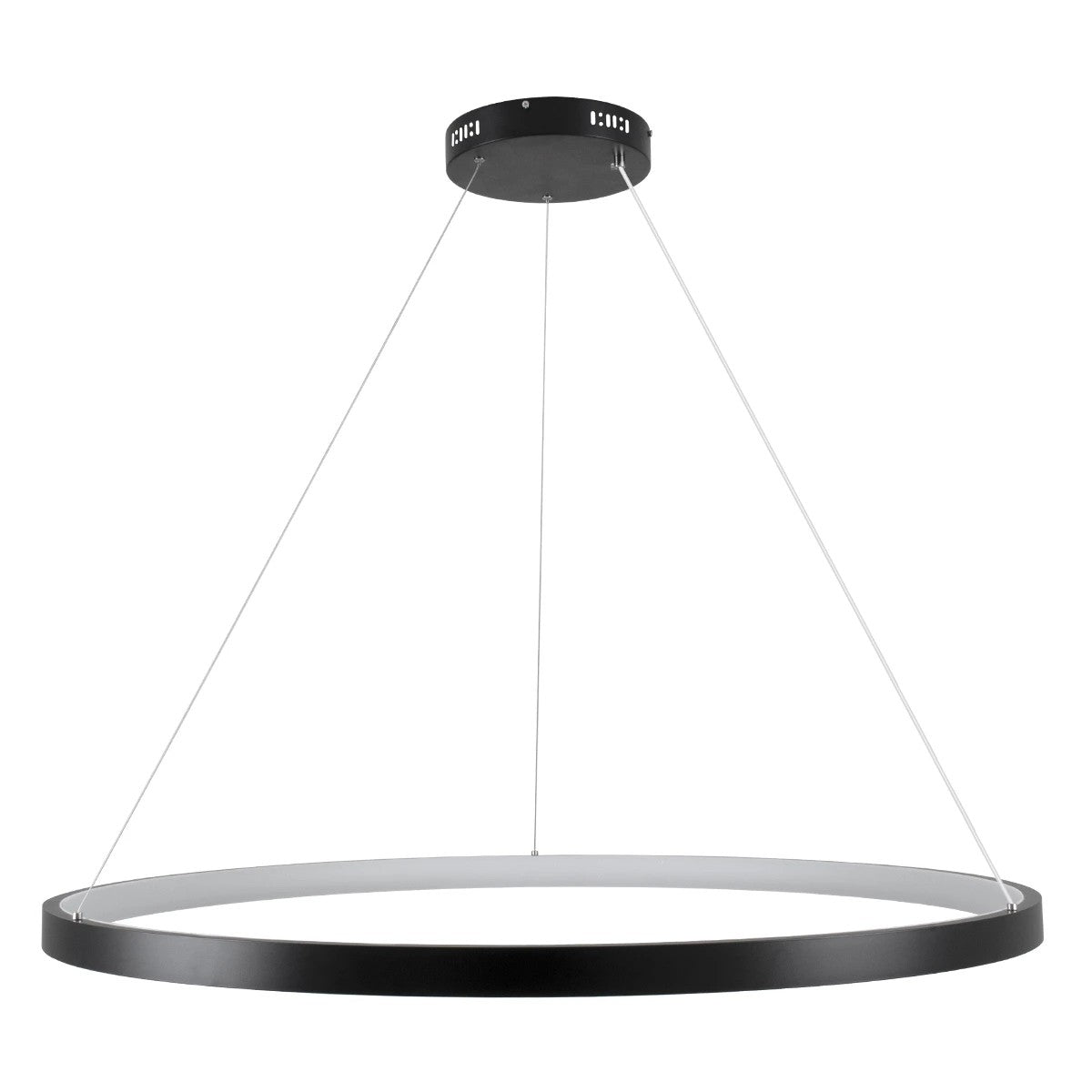 NEMESIS KLV-101-0214 Κρεμαστό Φωτιστικό Οροφής LED 75W 7500lm 180° AC 220-240V IP20 Ρυθμιζόμενο Λευκό CCT με Χειριστήριο από 2700K έως 6000K Dimmable - Lumileds SMD Chip - Μαύρο Ματ - Μ100 x Π100 x Υ4