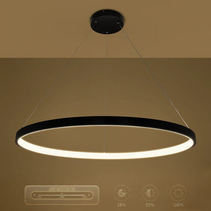 NEMESIS KLV-101-0214 Κρεμαστό Φωτιστικό Οροφής LED 75W 7500lm 180° AC 220-240V IP20 Ρυθμιζόμενο Λευκό CCT με Χειριστήριο από 2700K έως 6000K Dimmable - Lumileds SMD Chip - Μαύρο Ματ - Μ100 x Π100 x Υ4