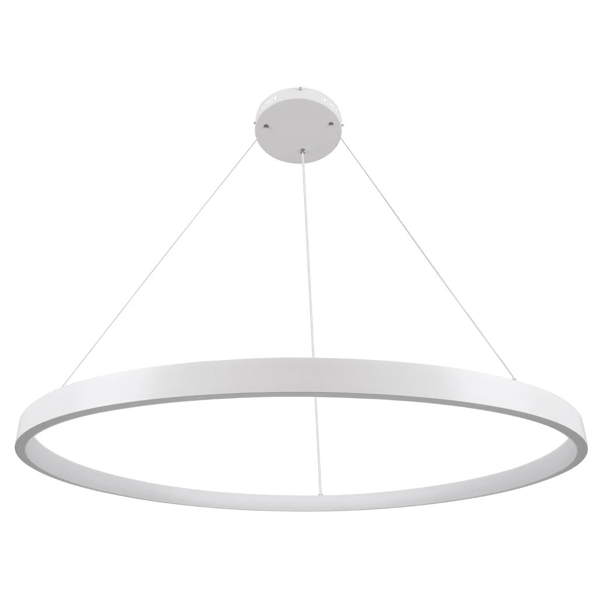 NEMESIS KLV-101-0215 Κρεμαστό Φωτιστικό Οροφής LED 75W 7500lm 180° AC 220-240V IP20 Ρυθμιζόμενο Λευκό CCT με Χειριστήριο από 2700K έως 6000K Dimmable - Lumileds SMD Chip - Λευκό Ματ - Μ100 x Π100 x Υ4