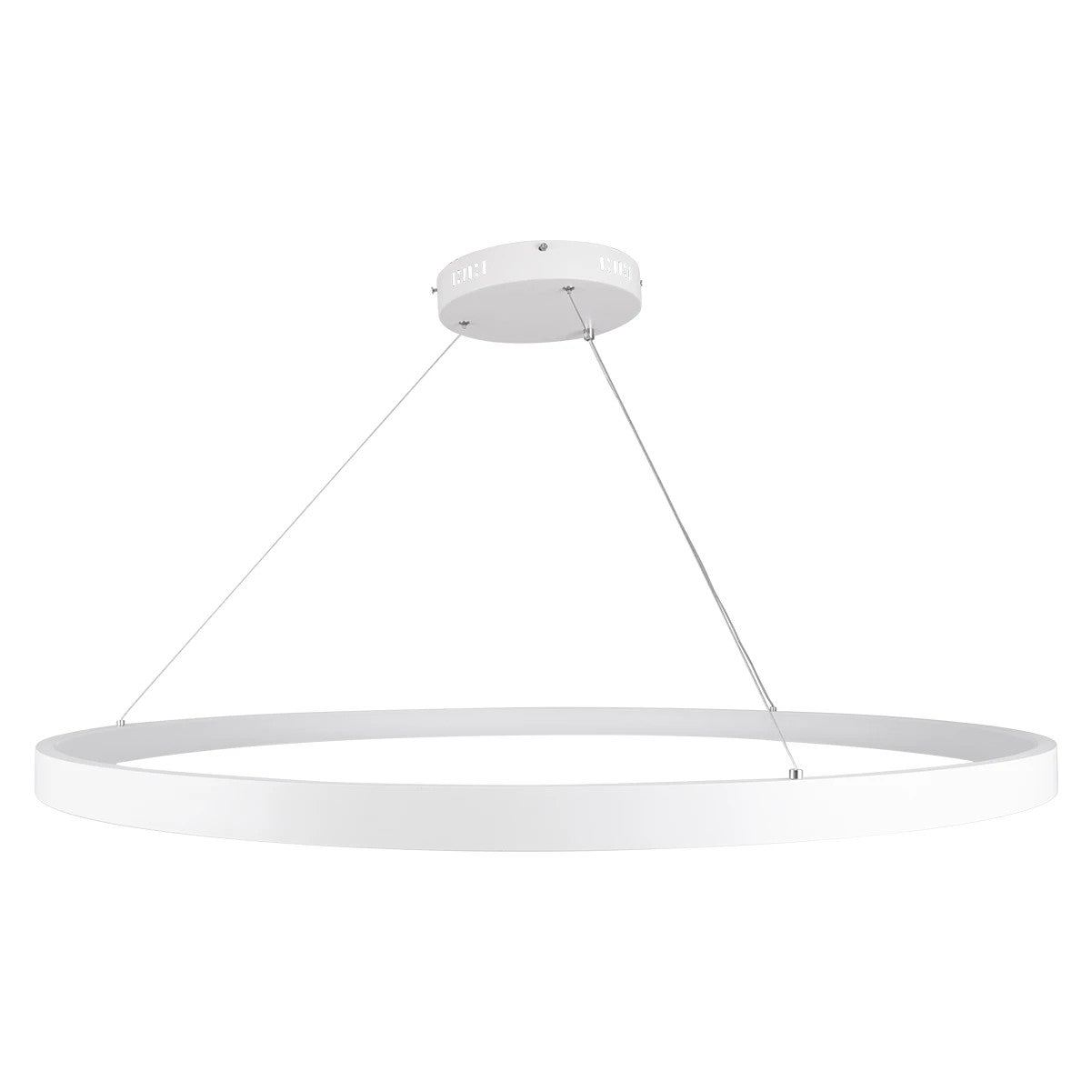 NEMESIS KLV-101-0215 Κρεμαστό Φωτιστικό Οροφής LED 75W 7500lm 180° AC 220-240V IP20 Ρυθμιζόμενο Λευκό CCT με Χειριστήριο από 2700K έως 6000K Dimmable - Lumileds SMD Chip - Λευκό Ματ - Μ100 x Π100 x Υ4