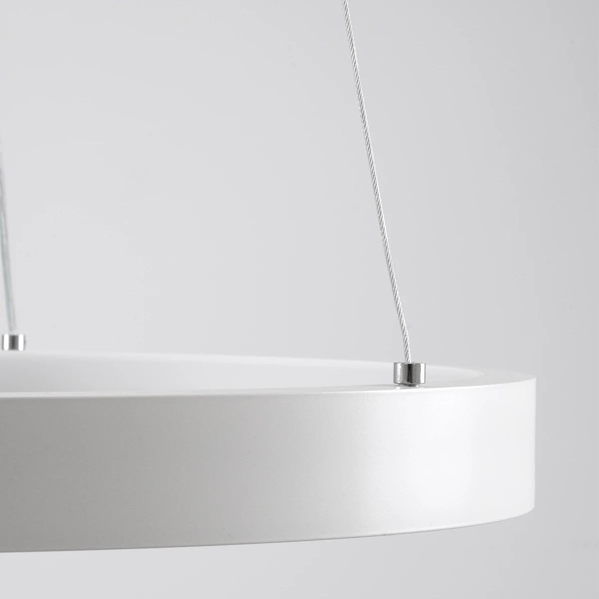 NEMESIS KLV-101-0215 Κρεμαστό Φωτιστικό Οροφής LED 75W 7500lm 180° AC 220-240V IP20 Ρυθμιζόμενο Λευκό CCT με Χειριστήριο από 2700K έως 6000K Dimmable - Lumileds SMD Chip - Λευκό Ματ - Μ100 x Π100 x Υ4