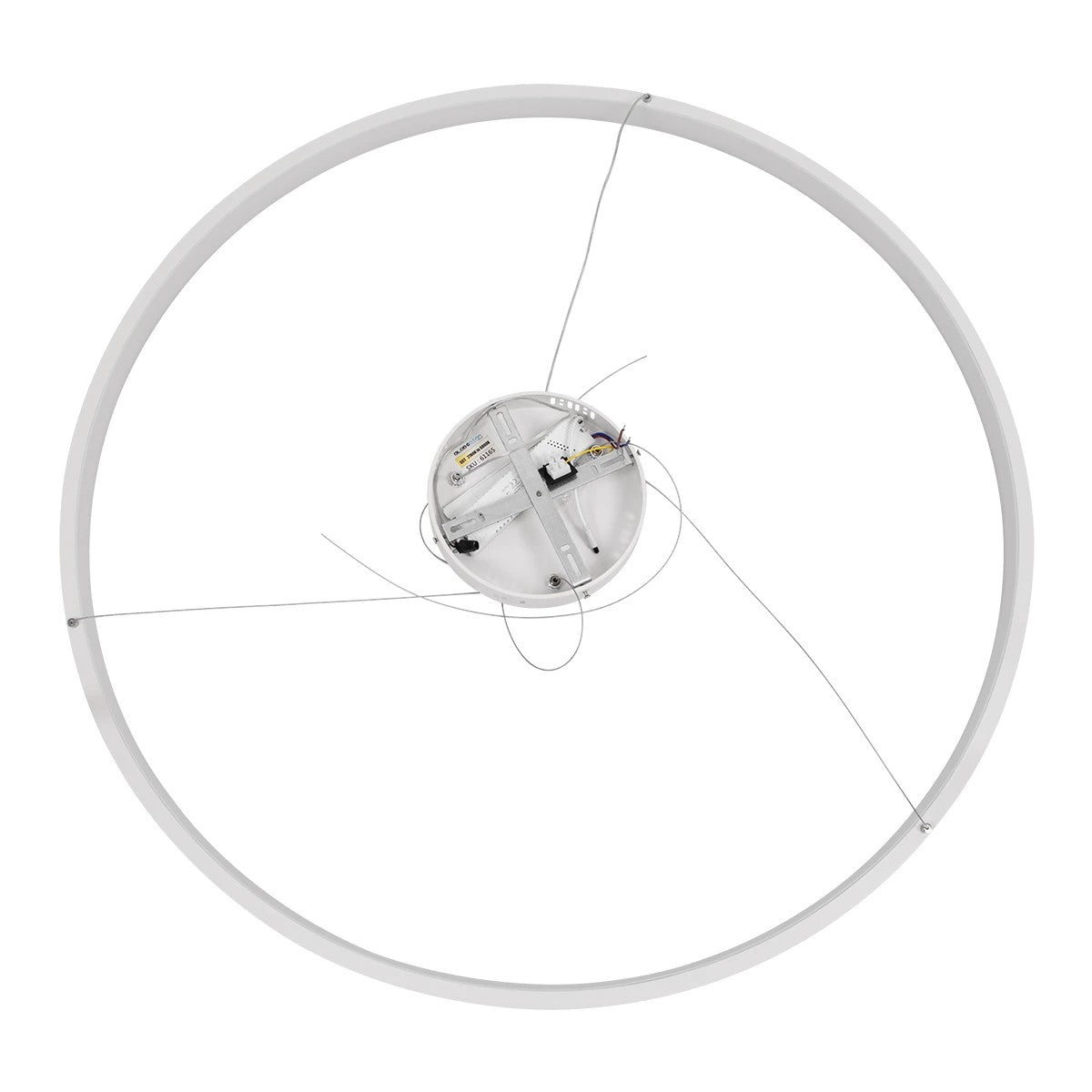 NEMESIS KLV-101-0215 Κρεμαστό Φωτιστικό Οροφής LED 75W 7500lm 180° AC 220-240V IP20 Ρυθμιζόμενο Λευκό CCT με Χειριστήριο από 2700K έως 6000K Dimmable - Lumileds SMD Chip - Λευκό Ματ - Μ100 x Π100 x Υ4