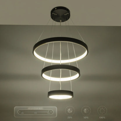NEMESIS KLV-101-0217 Κρεμαστό Φωτιστικό Οροφής LED 100W 10000lm 180° AC 220-240V IP20 Ρυθμιζόμενο Λευκό CCT με Χειριστήριο από 2700K έως 6000K Dimmable - Lumileds SMD Chip - Μαύρο Ματ - Μ60 x Π60 x Υ60
