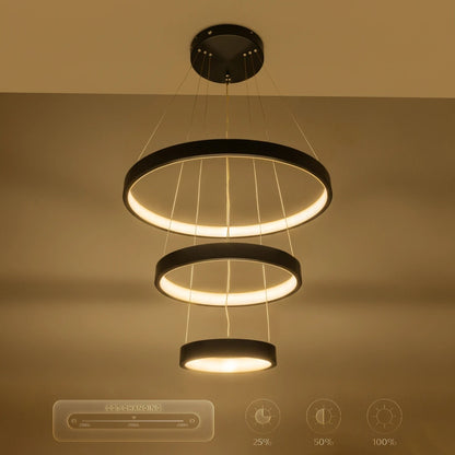 NEMESIS KLV-101-0217-V2 Κρεμαστό Φωτιστικό Οροφής LED 100W 10000lm 180° AC 220-240V IP20 Ρυθμιζόμενο Λευκό CCT με Χειριστήριο από 2700K έως 6000K Dimmable - Lumileds SMD Chip - Μαύρο Ματ - Μ60 x Π60 x Υ60