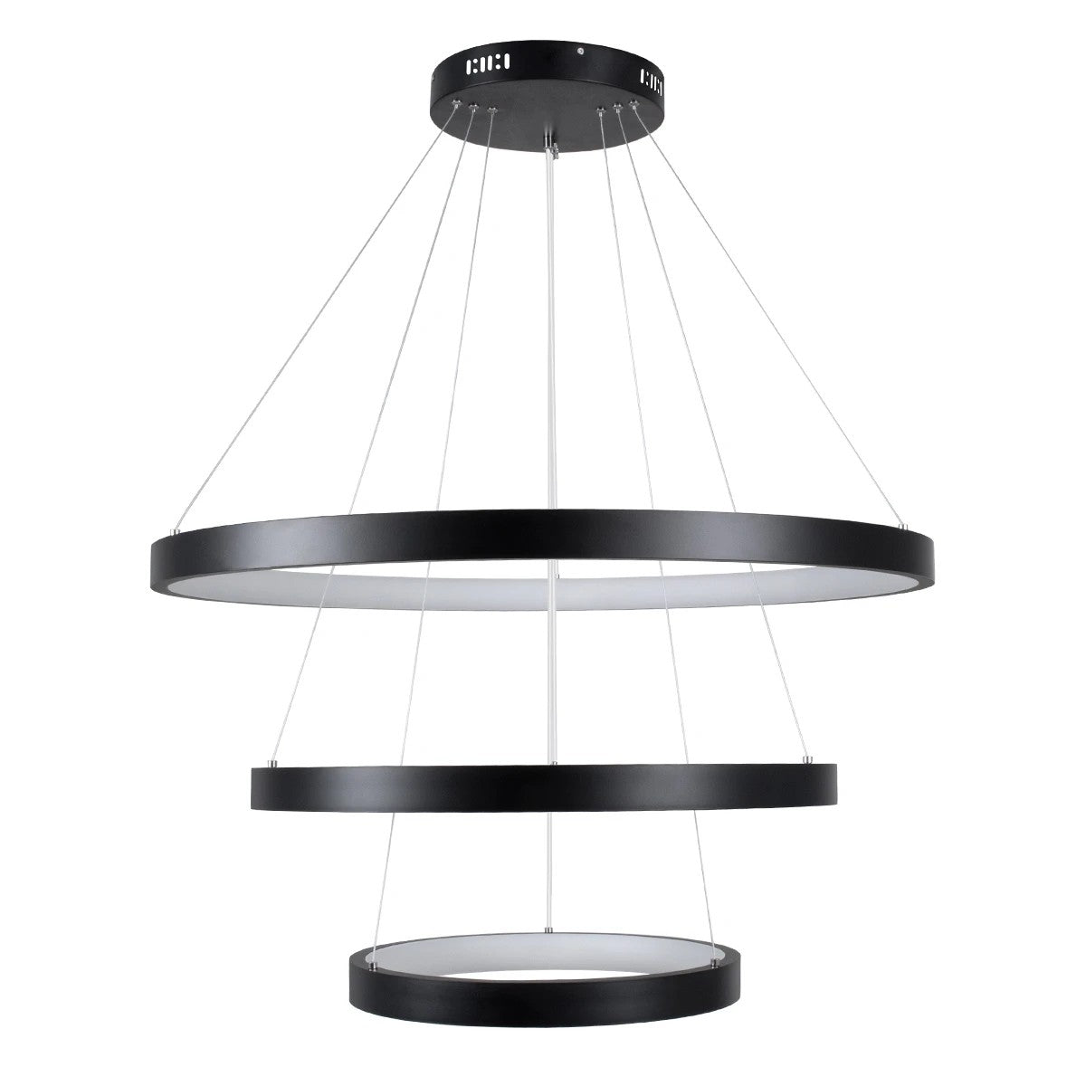 NEMESIS KLV-101-0220 Κρεμαστό Φωτιστικό Οροφής LED 120W 12000lm 180° AC 220-240V IP20 Ρυθμιζόμενο Λευκό CCT με Χειριστήριο από 2700K έως 6000K Dimmable - Lumileds SMD Chip - Μαύρο Ματ - Μ80 x Π80 x Υ80