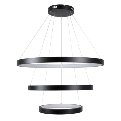 NEMESIS KLV-101-0220 Κρεμαστό Φωτιστικό Οροφής LED 120W 12000lm 180° AC 220-240V IP20 Ρυθμιζόμενο Λευκό CCT με Χειριστήριο από 2700K έως 6000K Dimmable - Lumileds SMD Chip - Μαύρο Ματ - Μ80 x Π80 x Υ80