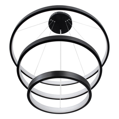 NEMESIS KLV-101-0220 Κρεμαστό Φωτιστικό Οροφής LED 120W 12000lm 180° AC 220-240V IP20 Ρυθμιζόμενο Λευκό CCT με Χειριστήριο από 2700K έως 6000K Dimmable - Lumileds SMD Chip - Μαύρο Ματ - Μ80 x Π80 x Υ80