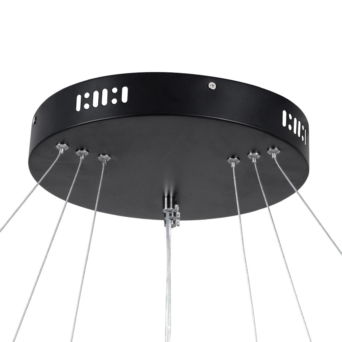 NEMESIS KLV-101-0220 Κρεμαστό Φωτιστικό Οροφής LED 120W 12000lm 180° AC 220-240V IP20 Ρυθμιζόμενο Λευκό CCT με Χειριστήριο από 2700K έως 6000K Dimmable - Lumileds SMD Chip - Μαύρο Ματ - Μ80 x Π80 x Υ80