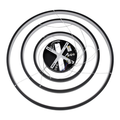 NEMESIS KLV-101-0220 Κρεμαστό Φωτιστικό Οροφής LED 120W 12000lm 180° AC 220-240V IP20 Ρυθμιζόμενο Λευκό CCT με Χειριστήριο από 2700K έως 6000K Dimmable - Lumileds SMD Chip - Μαύρο Ματ - Μ80 x Π80 x Υ80