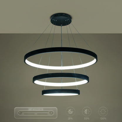 NEMESIS KLV-101-0220 Κρεμαστό Φωτιστικό Οροφής LED 120W 12000lm 180° AC 220-240V IP20 Ρυθμιζόμενο Λευκό CCT με Χειριστήριο από 2700K έως 6000K Dimmable - Lumileds SMD Chip - Μαύρο Ματ - Μ80 x Π80 x Υ80