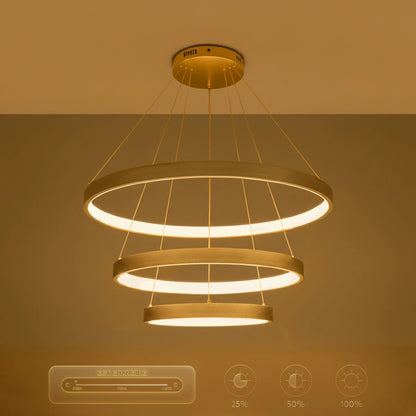 NEMESIS KLV-101-0222 Κρεμαστό Φωτιστικό Οροφής LED 120W 12000lm 180° AC 220-240V IP20 Ρυθμιζόμενο Λευκό CCT με Χειριστήριο από 2700K έως 6000K Dimmable - Lumileds SMD Chip - Χρυσό Πλατίνα - Μ80 x Π80 x Υ80