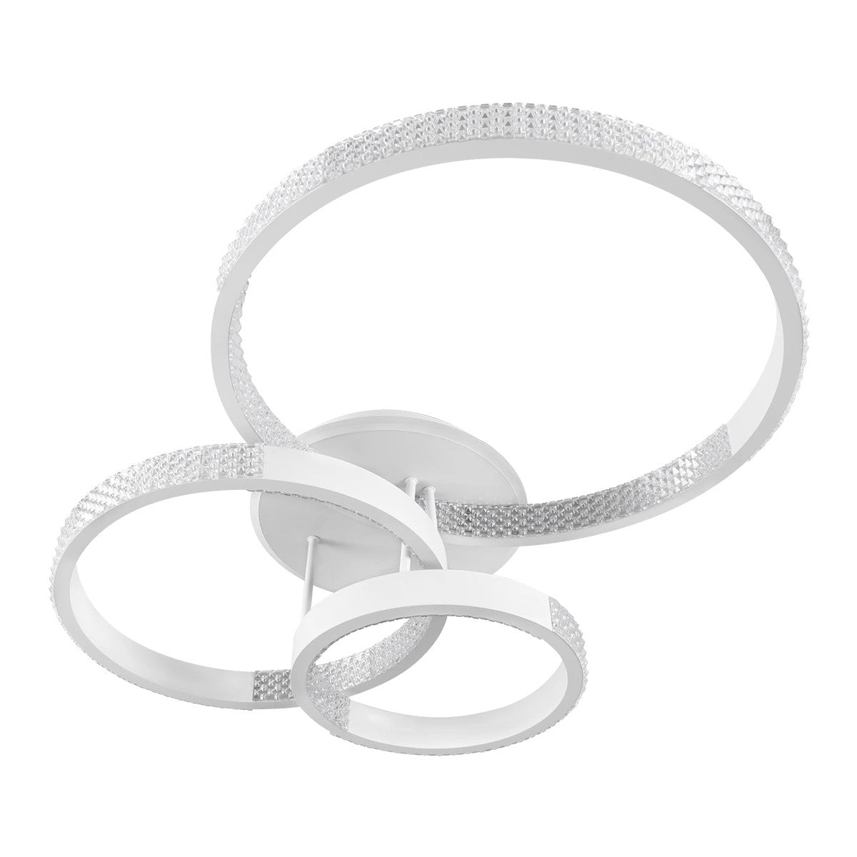 DIAMOND KLV-101-0227 Φωτιστικό Οροφής LED 100W 10000lm 360° AC 220-240V IP20 Ρυθμιζόμενο Λευκό CCT με Χειριστήριο από 2700K έως 6000K Dimmable - Lumileds SMD Chip - Λευκό Ματ - Μ80 x Π50 x Υ20