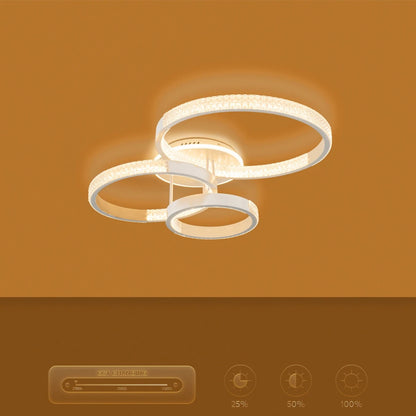 DIAMOND KLV-101-0227 Φωτιστικό Οροφής LED 100W 10000lm 360° AC 220-240V IP20 Ρυθμιζόμενο Λευκό CCT με Χειριστήριο από 2700K έως 6000K Dimmable - Lumileds SMD Chip - Λευκό Ματ - Μ80 x Π50 x Υ20