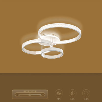 DIAMOND KLV-101-0227 Φωτιστικό Οροφής LED 100W 10000lm 360° AC 220-240V IP20 Ρυθμιζόμενο Λευκό CCT με Χειριστήριο από 2700K έως 6000K Dimmable - Lumileds SMD Chip - Λευκό Ματ - Μ80 x Π50 x Υ20