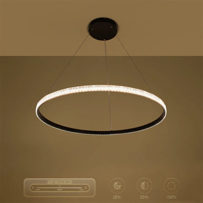 DIAMOND KLV-101-0231 Κρεμαστό Φωτιστικό Οροφής LED 67W 6700lm 180° AC 220-240V IP20 Ρυθμιζόμενο Λευκό CCT με Χειριστήριο από 2700K έως 6000K Dimmable - Lumileds SMD Chip - Μαύρο Ματ - Μ80 x Π80 x Υ3