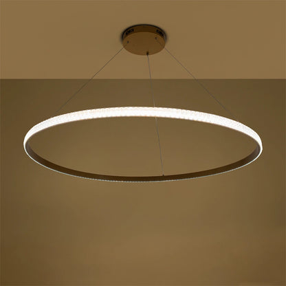 DIAMOND KLV-101-0234 Κρεμαστό Φωτιστικό Οροφής LED 75W 7500lm 180° AC 220-240V IP20 Ρυθμιζόμενο Λευκό CCT με Χειριστήριο από 2700K έως 6000K Dimmable - Lumileds SMD Chip - Χρυσό Πλατίνα - Μ100 x Π100 x Υ3
